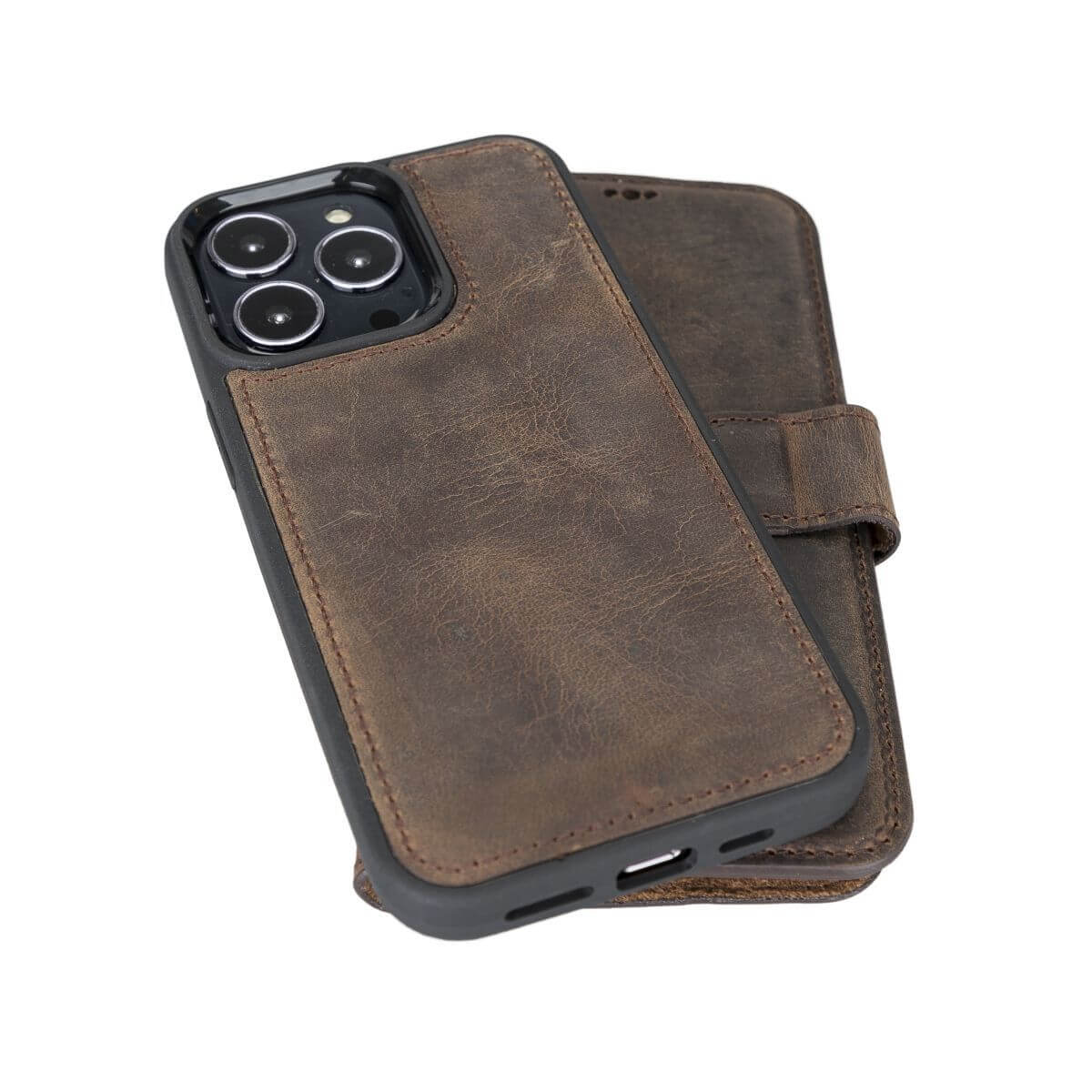 Bayelon iPhone 13 Pro Leather Wallet Case with Kickstand #color_