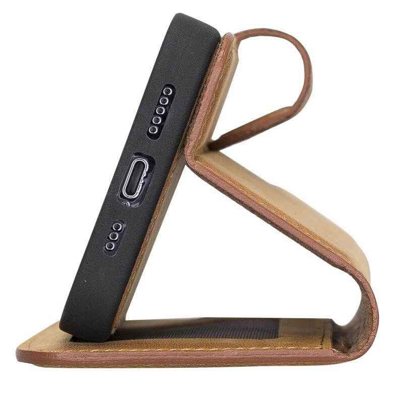 Bayelon iPhone 13 Pro Leather Wallet Case with Kickstand