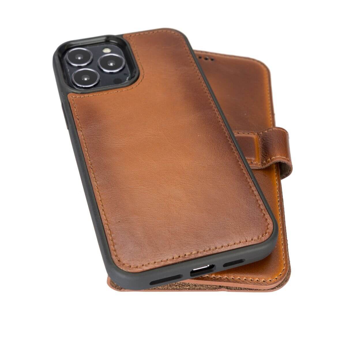 Bayelon iPhone 13 Pro Leather Wallet Case with Kickstand #color_